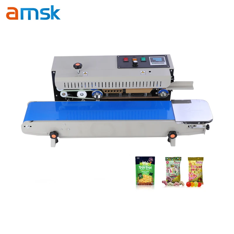 High Quality FR-900 Muti-functional Continuous Bags Band Seal for Snack Pouch Food Bags Small Plastic Bags Sealing Machine