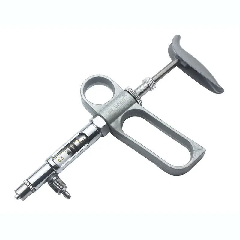 Farm Animal Medicine Feeder 0.2-2ml Metal Continuous Syringe Adjustable Continuous Use Vaccine Syringe Veterinary Tools view 5