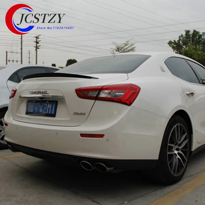 Für Maserati Ghibli Carbon Fiber Heckspoiler Trunk Wing Wald Style 2014 2015 2016 2017-UP
