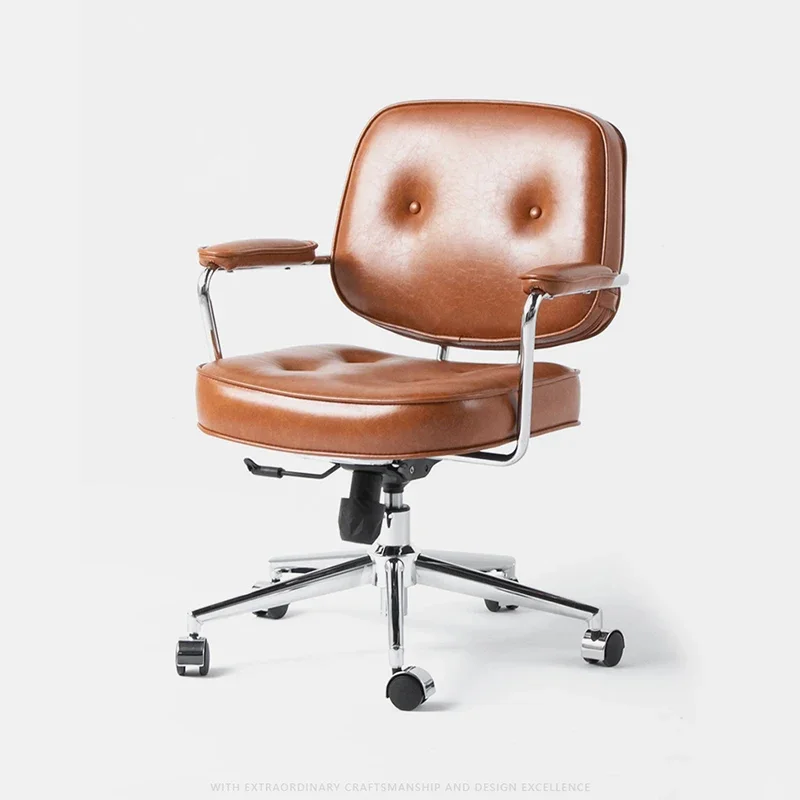 

Swivel Comfortable Office Chair Mobile Study Modern Throne Relaxing Office Chair Nordic Arm Designer Muebles Trendy Furniture