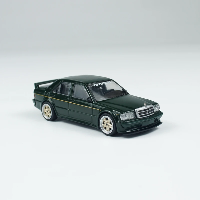 Tarmac Works 1/64 Benz 190 E 2.5 16 EVO 1 إطارات تويو لعبة معدنيّة لسيارة دييكاست نموذج معدني هدايا