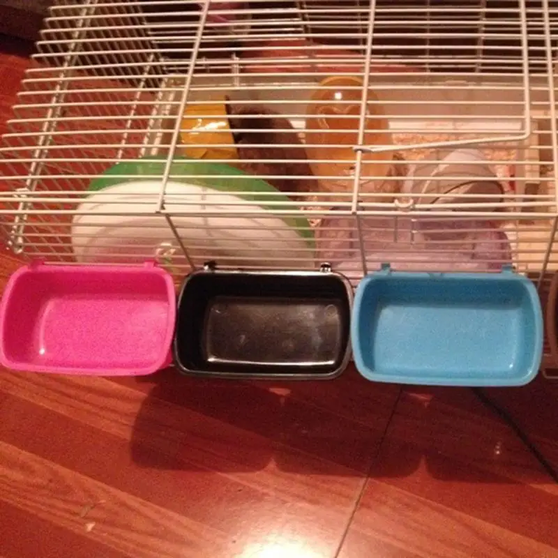 97qd pet cage bowl 푸드 워터 피더 쿠퍼 컵 컵 작은 동물 강아지 강아지 햄스터