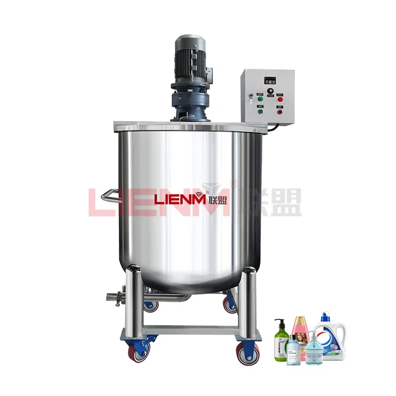 

Factory Original Stainless Steel Liquid Mix Machine Mixing Tanks 500l Cosmetics Lotion Making Machine Liquid Soap Mixing Machine