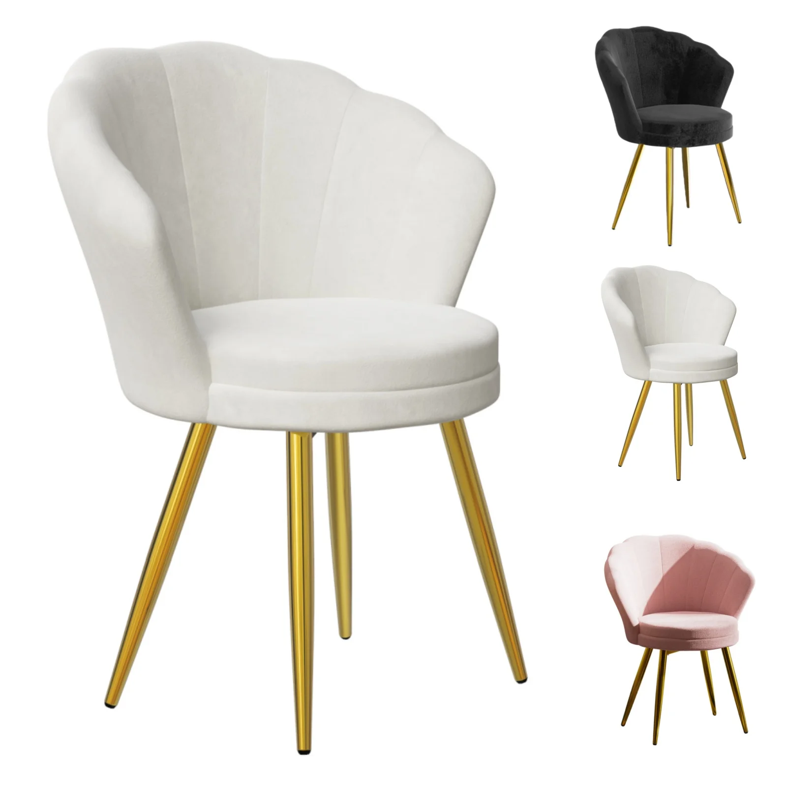 Silla de tocador, silla de terciopelo, sillones para sala de estar, silla de tocador cómoda, sillas de comedor, silla tapizada con patas de metal para dormitorio y sala de estar