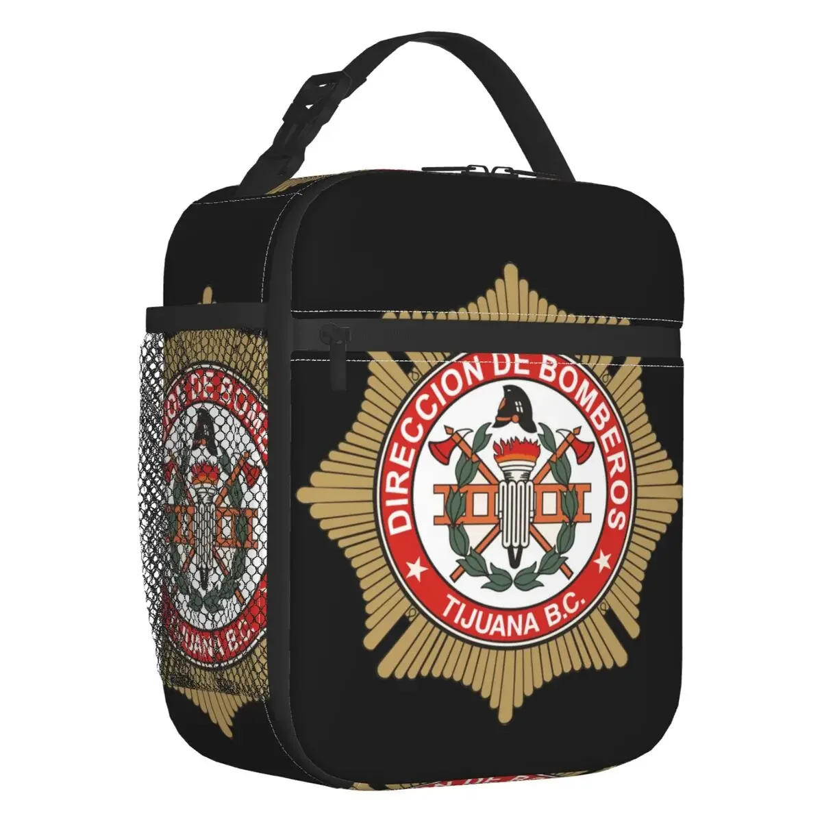 

Bomberos Firefighter Insulated Lunch Bags Women Fireman Rescue Resuable Cooler Thermal Food Lunch Box Work School Travel