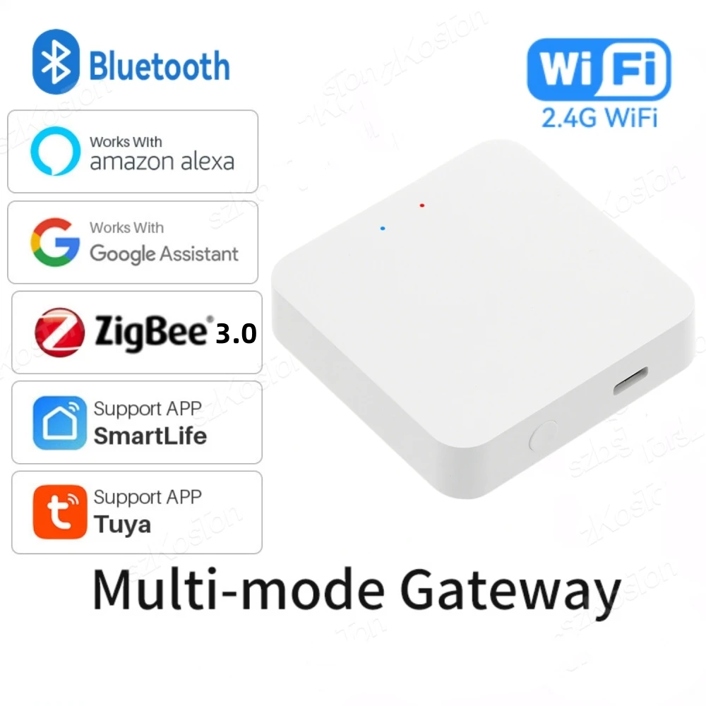 Tuya Gateway Bluetooth Wireless multimodale ZigBee 3.0 Smart Gateway Smart Life APP telecomando funziona con Alexa Google Home