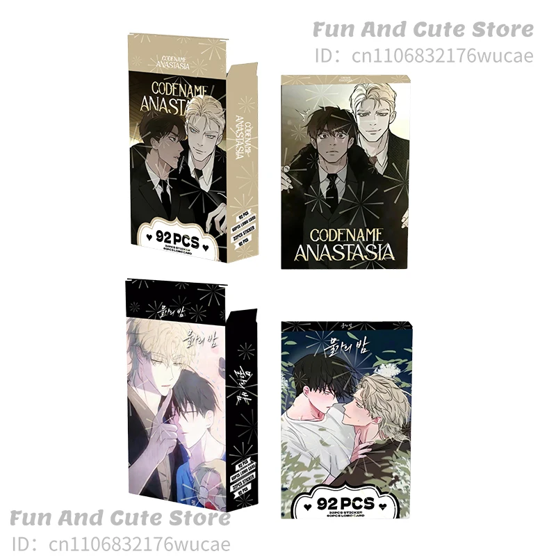

60Pcs/Set Anastasia Card Anime Night By The Sea Cards Cartoon High Quality Print Lomo Photo Tarot Cards Collection