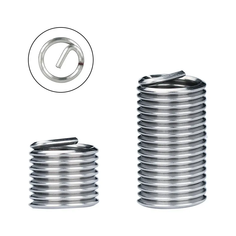 M11 M12 M14 Inner Thread Insert Assorted Set 304 Stainless Steel Thread Insert Fasteners Hardware Screw Repair Tool