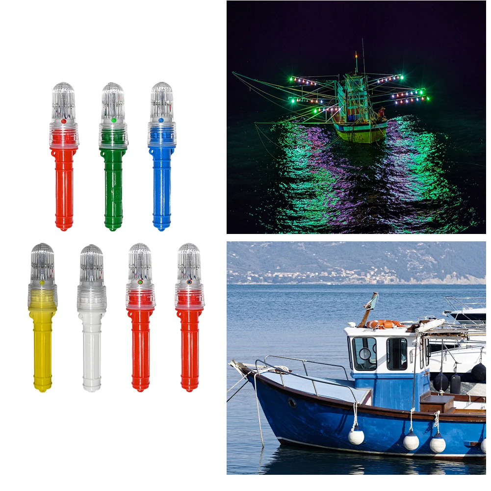 LED Varen Fakkels Vissen Licht Boei Vis Lokken Tool Noodveiligheidsset voor Visnetten Boeien Boten