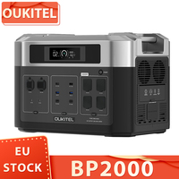 Oukitel Bp2000 Portable Power Station, 2048Wh/640000Mah Lifepo4 Battery Solar Generator, 2200W Ac Output, 2000W Ups, 1800W Ac
