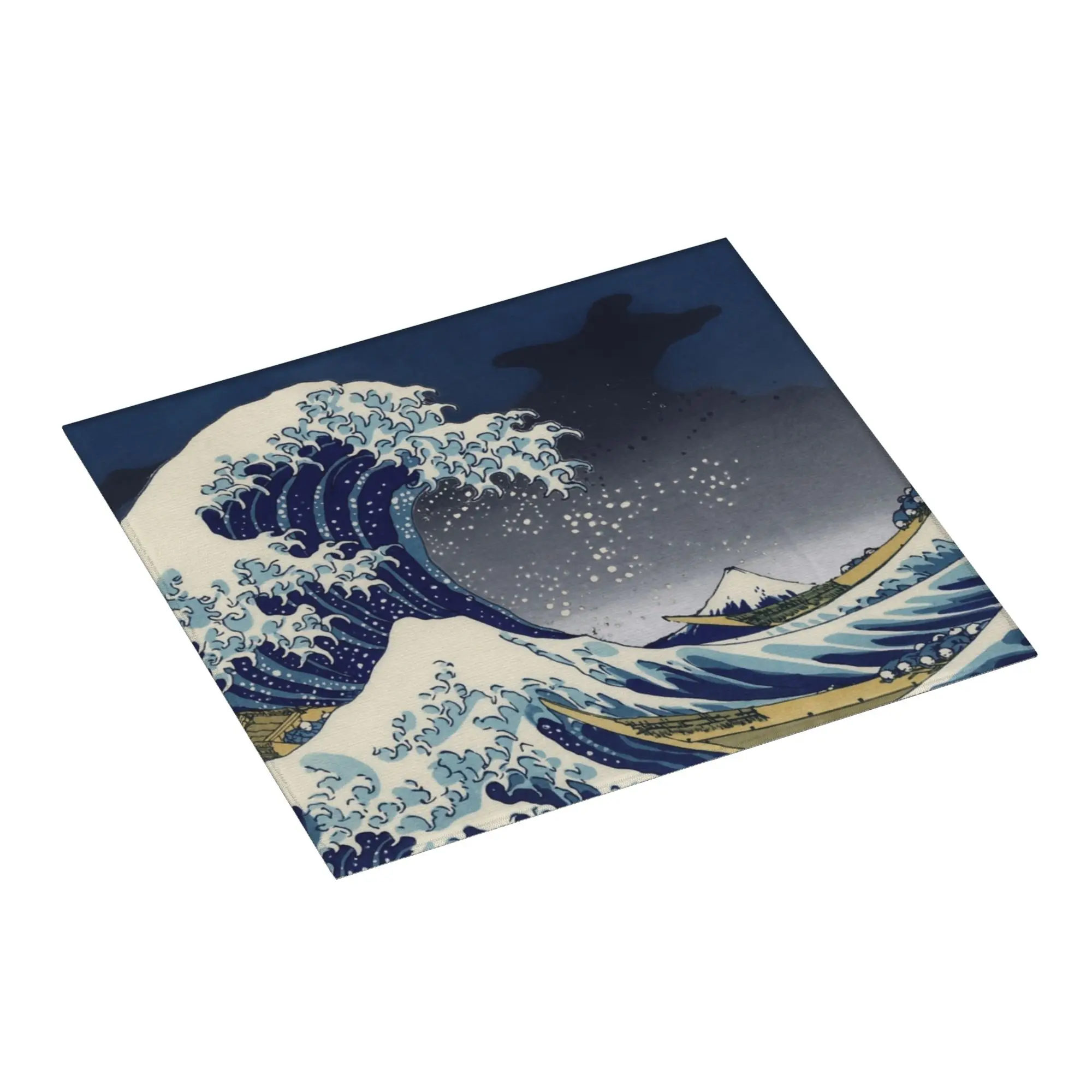 The Great Wave off Kanagawa Non‑Slip Waterproof Absorbent Barware Tableware Oil Proof Reusable  Bathroom Drying Mat For Kitchen