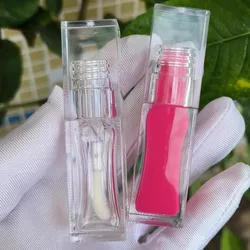 10/30/50pcs 7ml Empty Clear Lip Gloss Tube Liquid Lipstick Tube DIY Square Lip Glaze Tube Lip Oil Sample Cosmetic Container