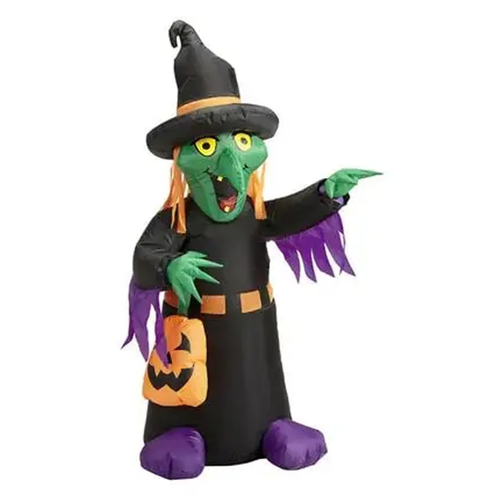 2016 Hot sale 3m-5m giant inflatable witch for halloween decoration