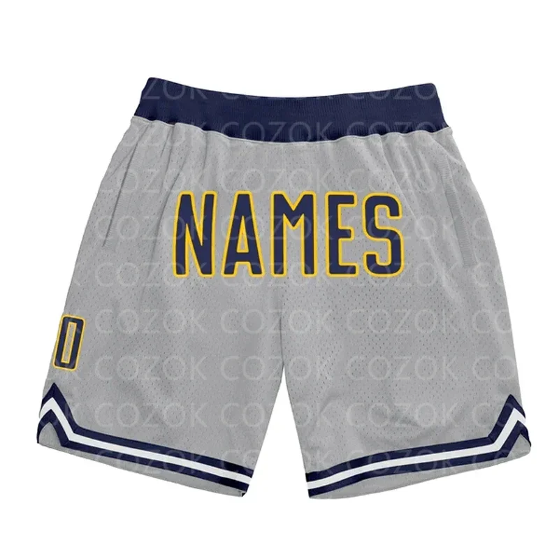 

Custom Gray Black Brown Authentic Basketball Shorts 3D Printed Men Shorts Your Name Mumber Quick Drying Beach Shorts