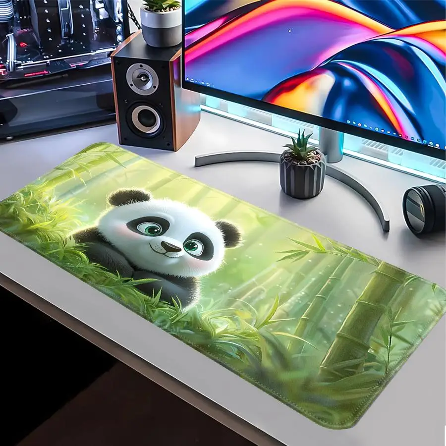 rubber Mouse Pad Computer Laptop Pad office Pad Keyboard Mouse Pad Desk accessories Game Console Pad Bamboo Forest Panda