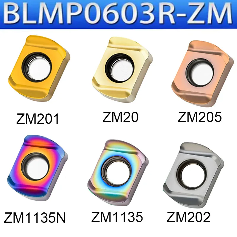 10PCS BLMP0603R-M BLMP 0603R-M Indexable CNC Double-sided Fast Feed Milling Insert Carbide Inserts