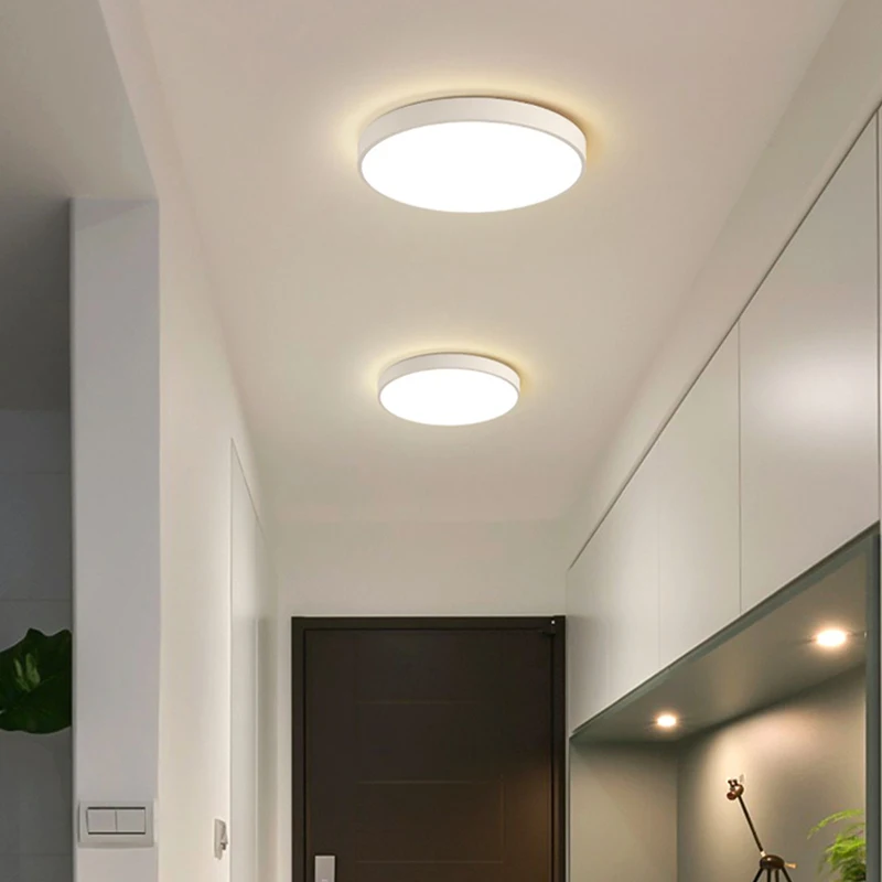 Luz de techo nórdica para pasillos, lámparas de Interior para sala de estar, dormitorio, pasillo, entradas, guardarropa, accesorios de iluminación