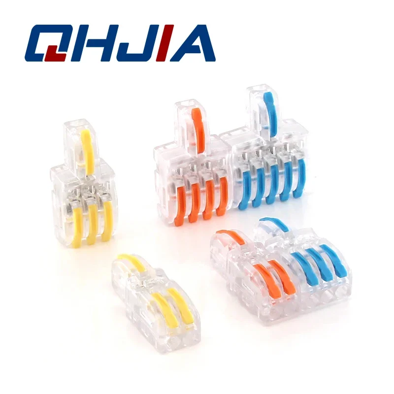 Universal Compact Splitter Lamp Wiring Multiple Out Electrical Splitter Wire Connector Push-in Conductor Terminal Block