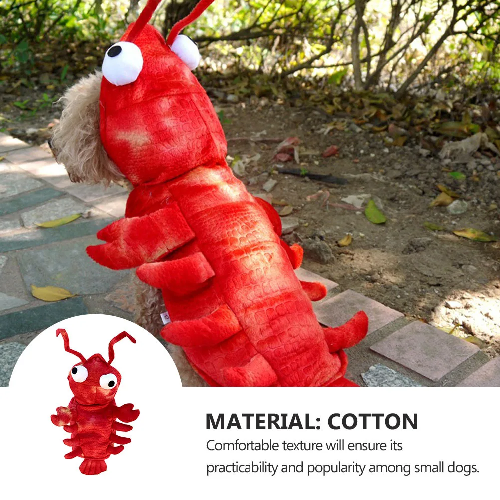 

Lobster Costume Supplies Halloween Costume Pet Lobster Dress Up Dog Clothes Funny Pet Outfit For Cats Durable