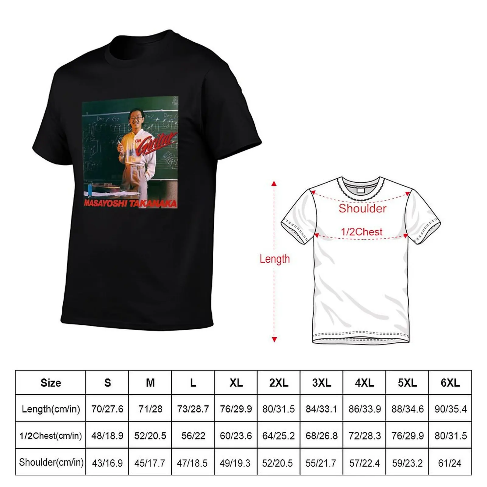 Masayoshi Takanaka - On Guitar (1978) T-Shirt anime t shirts oversize t shirts designer t shirts for man slim fit T-shirt
