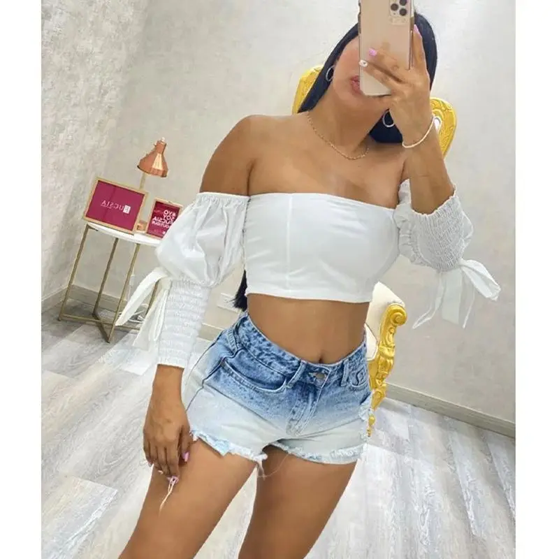 2024 Women\'s Summer Middle waist Denim Shorts Sexy Ladies Club Party Wear Slim Bodycon Short Jeans Chic Denim Female