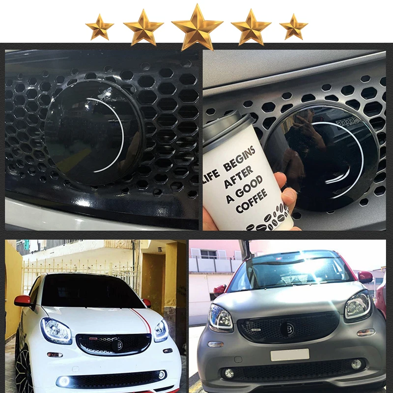 سيارة مصبغة تعديل غطاء مصبغة شارة قذيفة الزخرفية لمرسيدس جديد الذكية 453 Fortwo Forfour اكسسوارات السيارات الخارجية