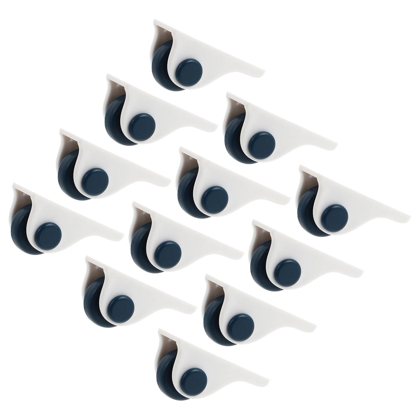 

12 Pcs Self Adhesive Casters Storage Box Caster ABS Material Smooth Edges No Burrs Labor Saving Movement Garbage Cans Furniture