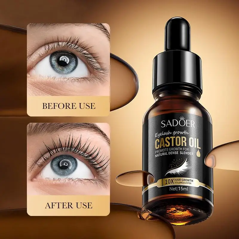 Eyebrow Eyelash Growth Oil Natural Castor Oil Eyelashes Growth Essential Oil Thick Longer Nourishing Enhancer Products