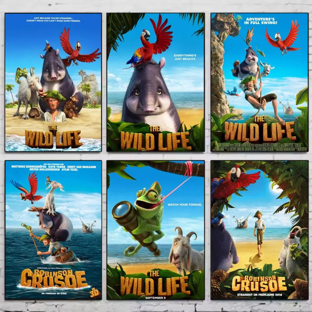 T-The Wild Life Poster PP Wall Posters Celebrity Cartoon Art Prints for Bedroom Office Waterproof Gift