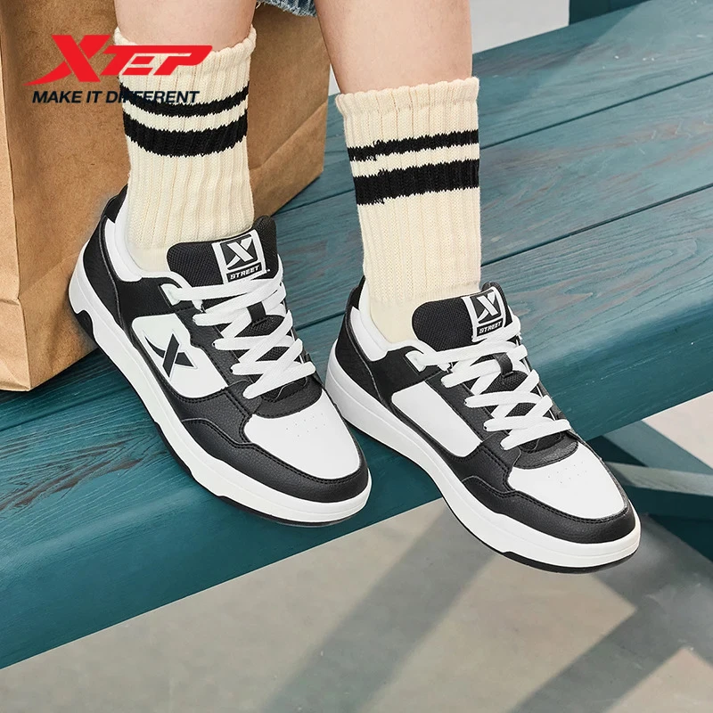 Zapatos de skate Xtep para mujer, zapatos de skate informales de primavera, zapatillas duraderas 876418310032