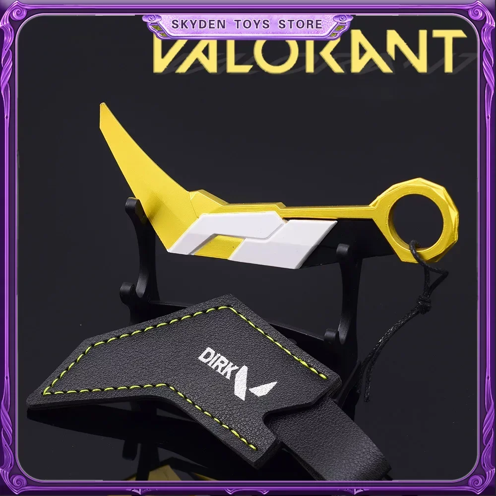 Valorant Weapon Model 12cm Melee Prime Karambit Flexible Metal Mini Uncut Weapon Model  Peripheral Blade Sword Gifts Toys Kids