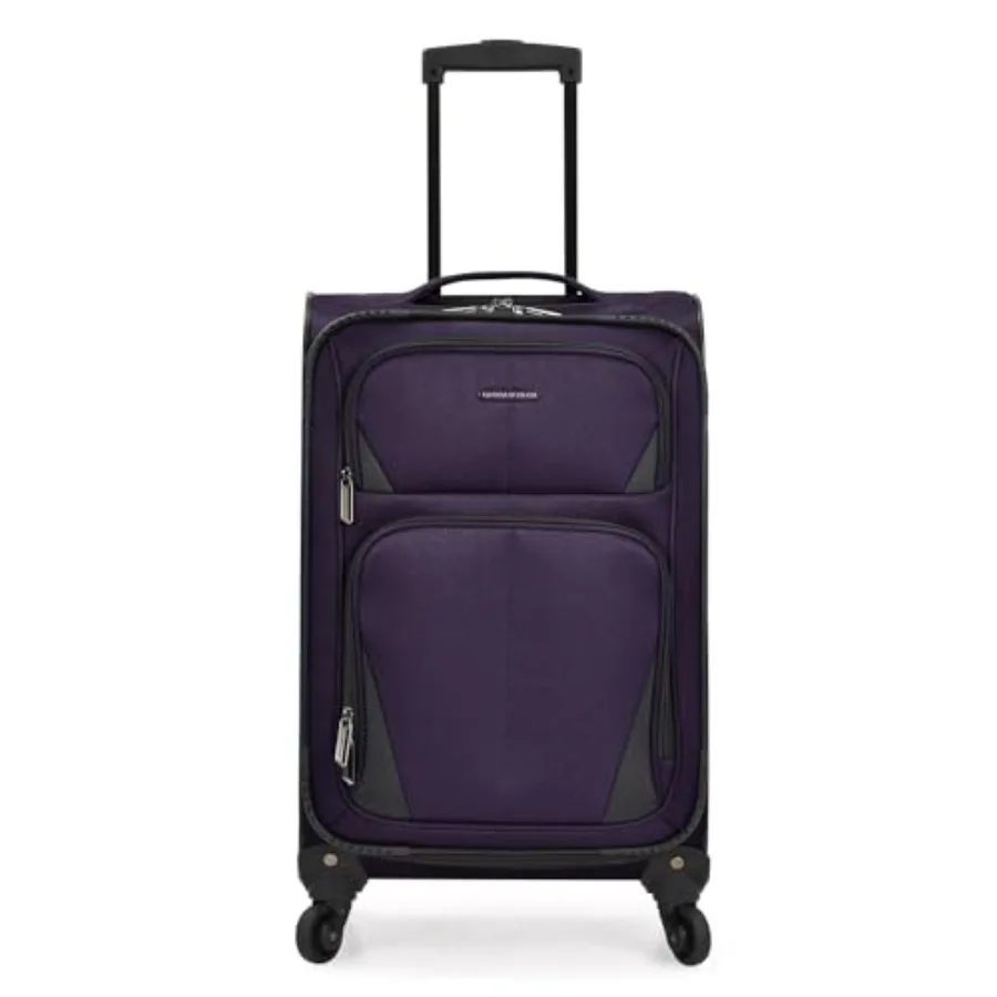 

U.S. Traveler Aviron Bay Expandable Softside Luggage With Spinner Wheels Purple Carry-on 23-Inch