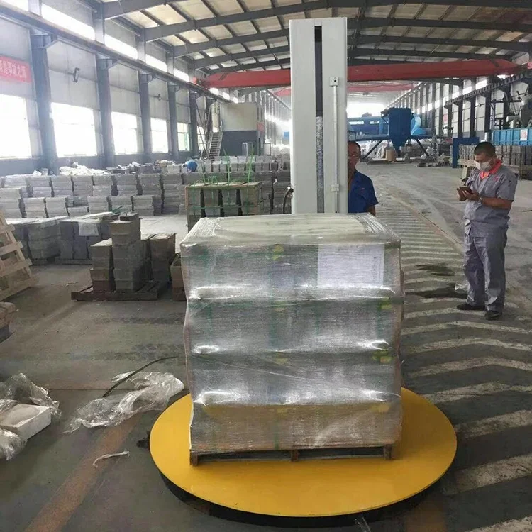 high quality winding rotation tray packing machine stretch film pallet  wrapping machine