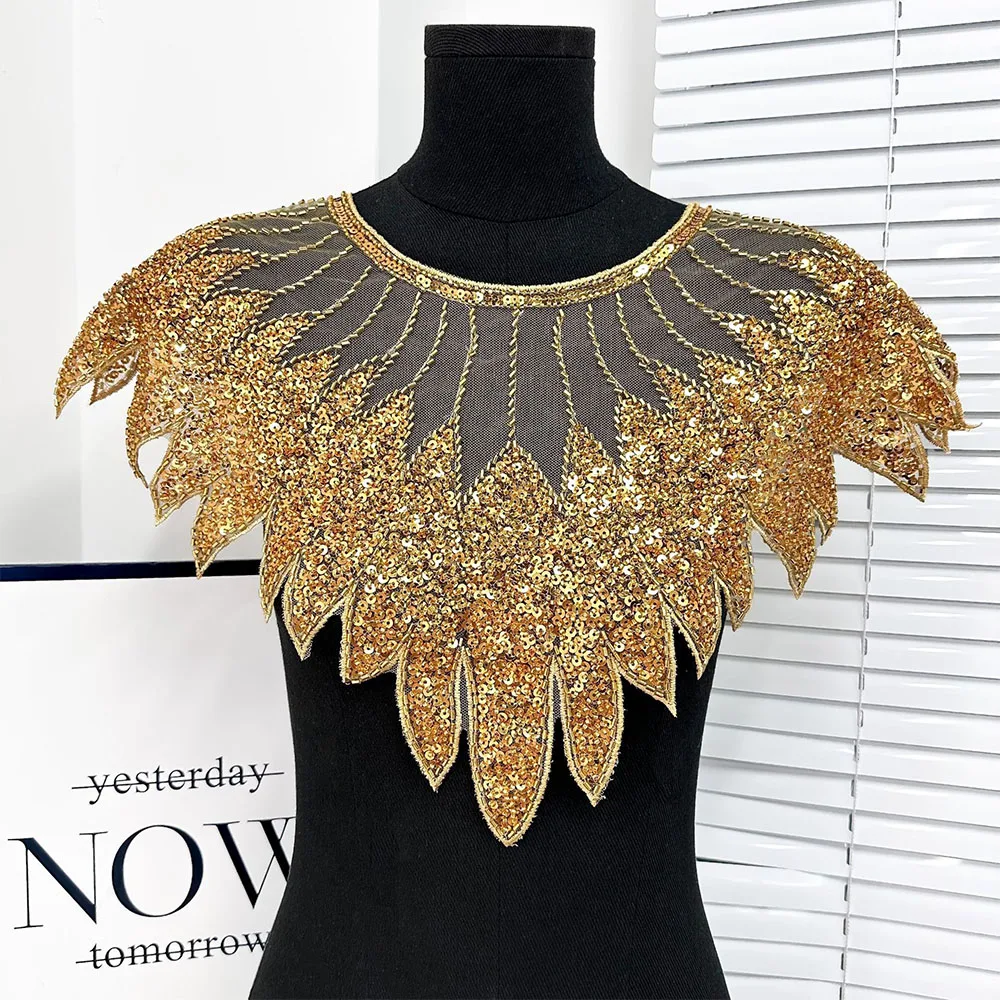 1Pc Handsewn Beading Drill Sequin Lace Patches For DIY Sewing Fabric Coats Dress Shoulder Patch Chest Collar Flower Accessories - AliExpress 15 1Pc Handsewn Beading Drill Sequin Lace Patches For DIY Sewing Fabric Coats Dress Shoulder Patch Chest Collar Flower Accessories - AliExpress 15