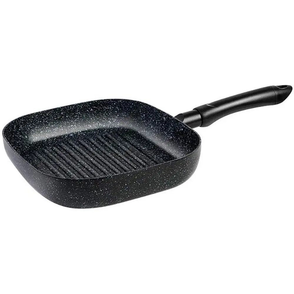 

Современная квадратная сковорода с антипригарным покрытием, черная посуда для гриля