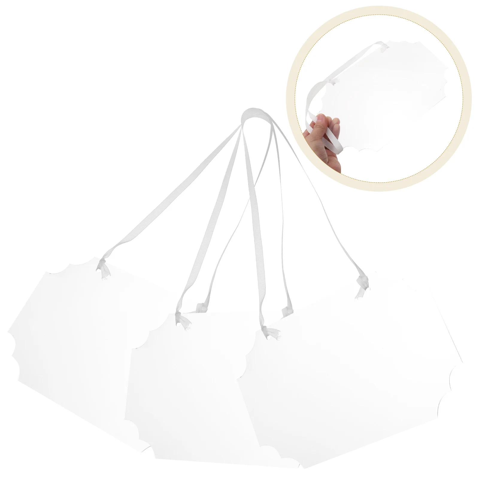 

3Pcs Transparent Acrylic Blackboard Signs Blank Hanging Chalkboards for Messages Menus Home Office Retail Display