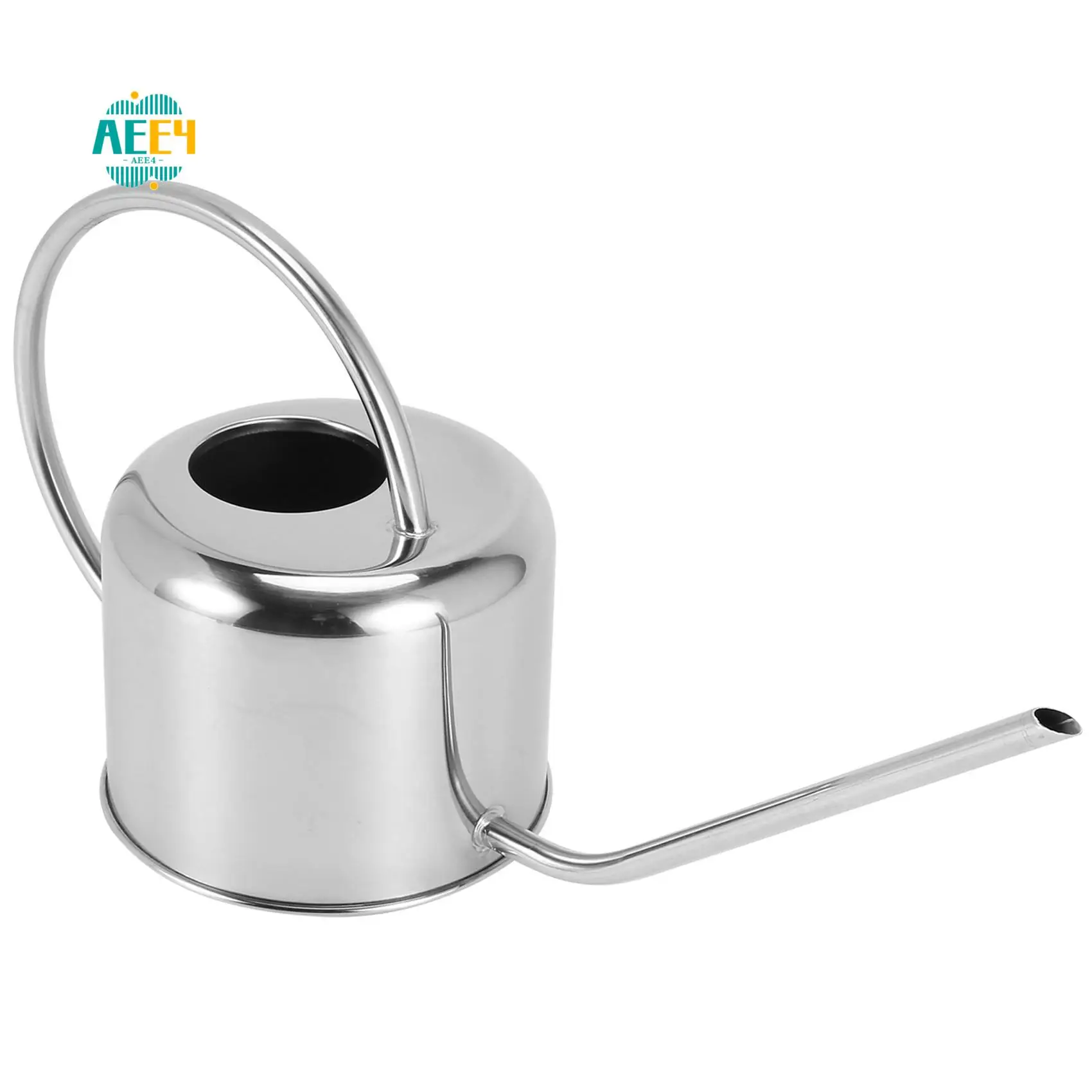 

AEE4-European Gardening Watering Can Pot Stainless Steel 900Ml Household Shower Pot Small Watering Flower