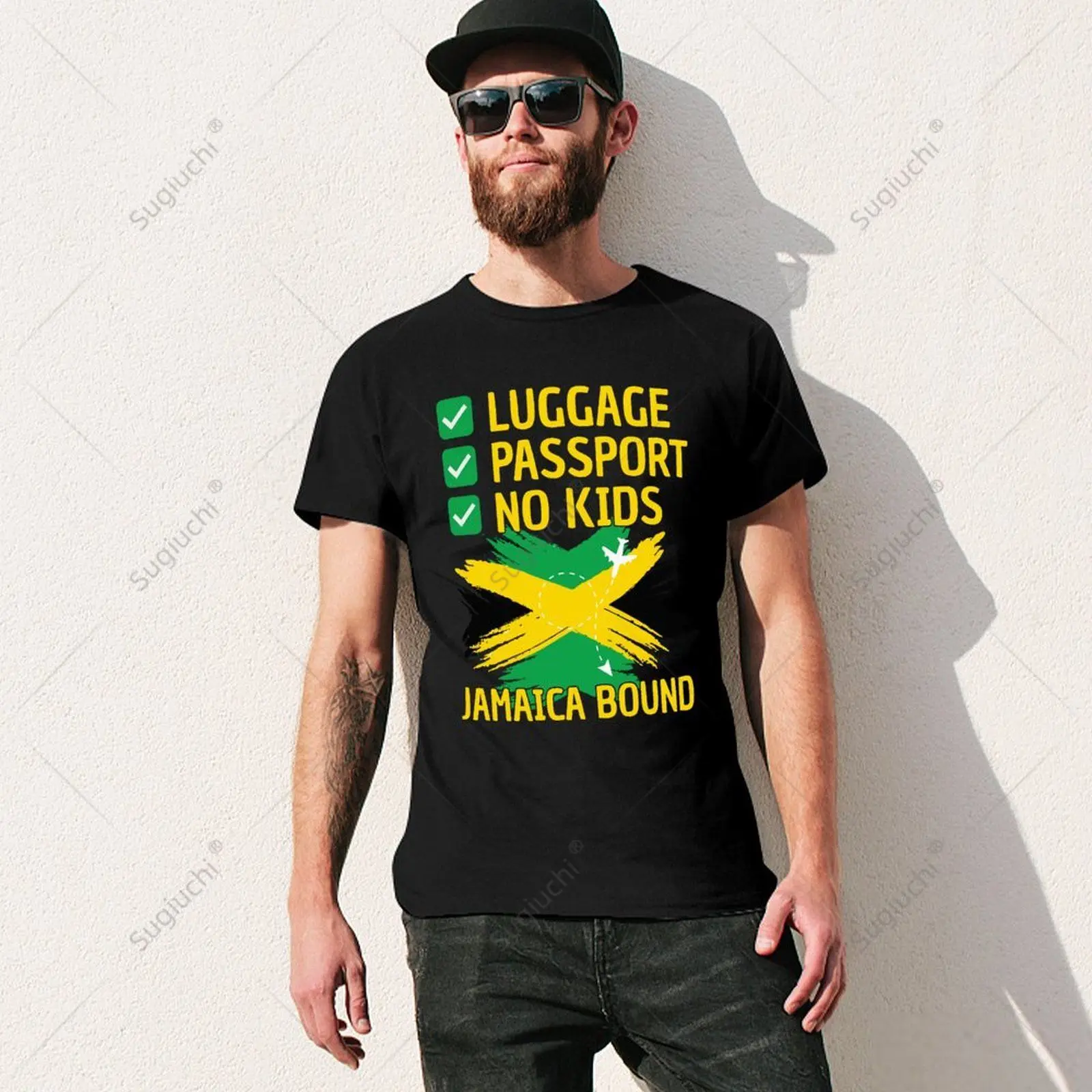 Unisex Men Jamaican Travel Vacation Outfit To Jamaica Jamaica Tshirt Tees T Shirts Women Boys 100% Cotton T-Shirt