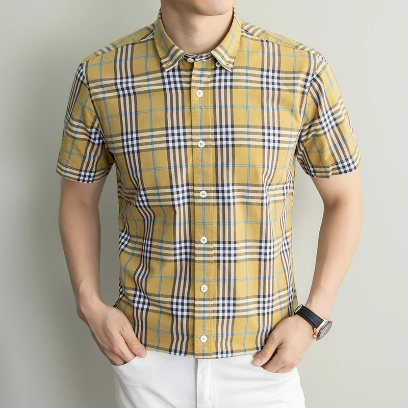 

Summer New Men's Striped Fashion Breathable Skin-Friendly Comfortable Versatile Shirt/Fcy-Psd2142