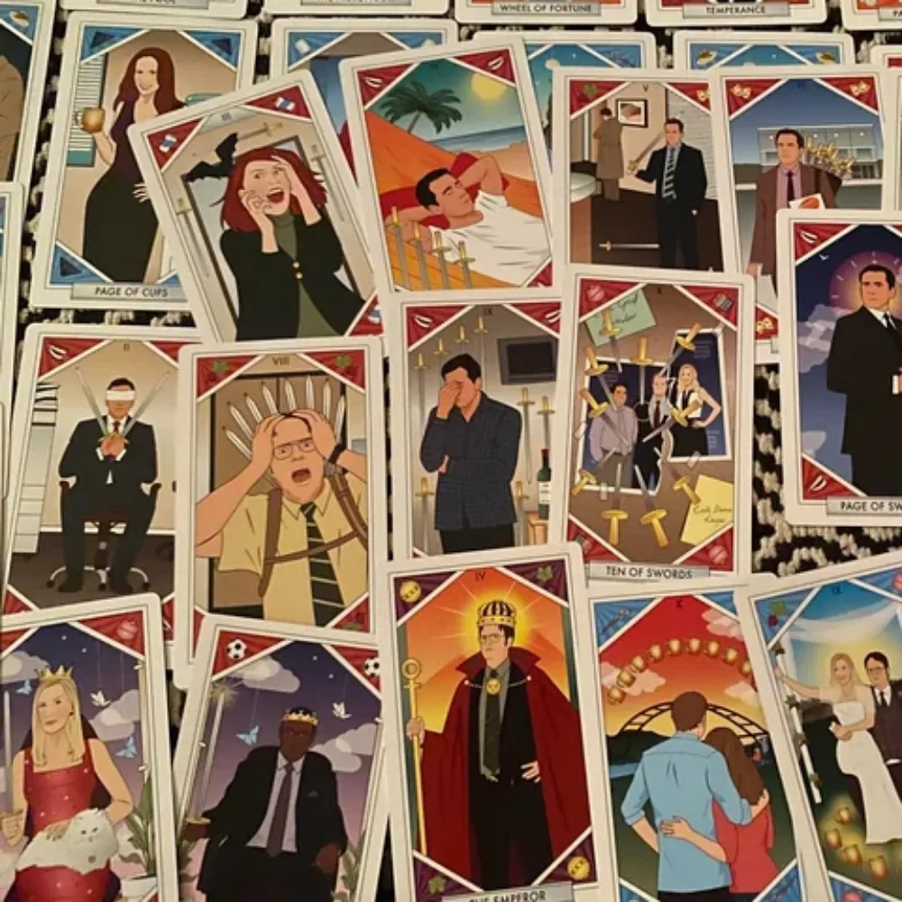 79 Pcs Cards The Unofficial Office Tarot: Gaze Into Your Future with The Scranton Branch 10.3*6cm