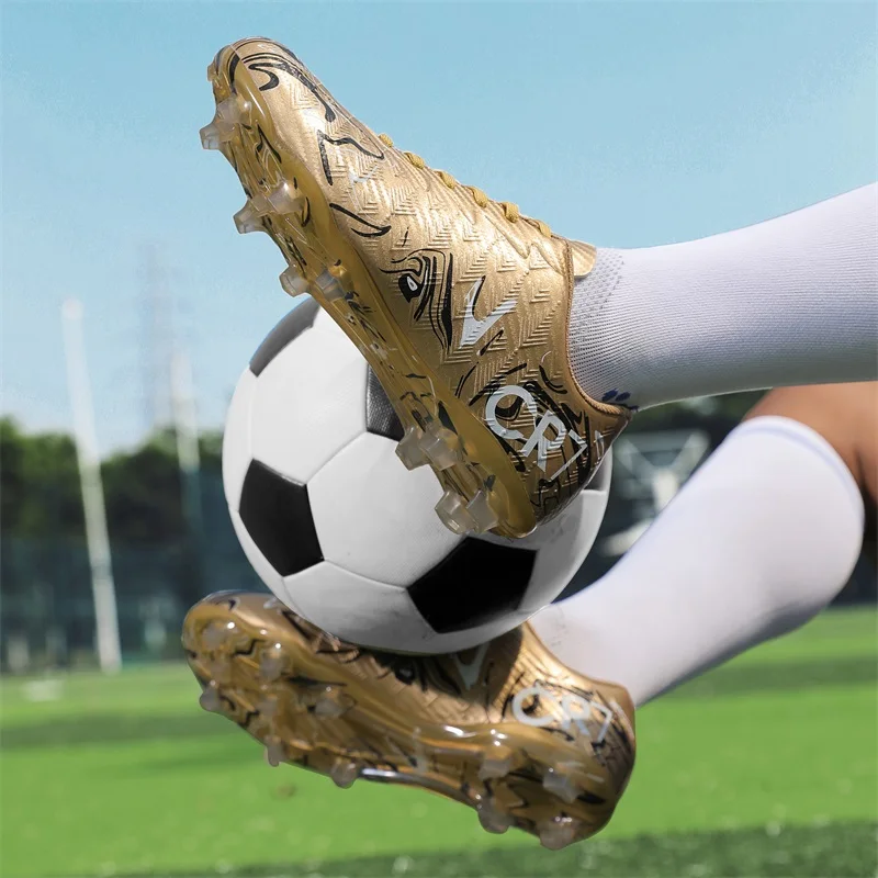 

Men's Ultralight Soccer Shoes Breathable Grass Cleats Unisex Sport Sneakers Professional Training Football Boots Soft