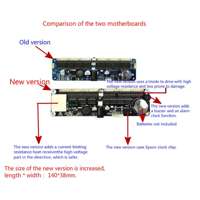 Imagem -05 - Universal Glow Nixie Relógio Tubos Motherboard Controle Remoto Home Audio Faça Você Mesmo Max1771 In12 In14 In18 Qs301 6-digit