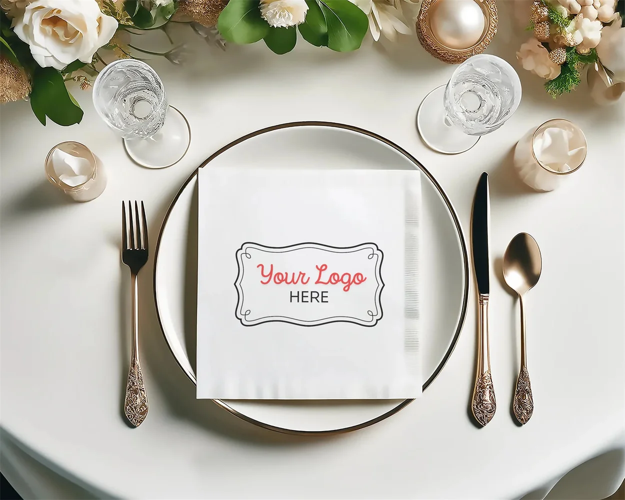 Custom Printed Napkins for Parties, Birthdays & Occasions | Personalized Napkins Cocktail | Color Printing | Send Your Design, P