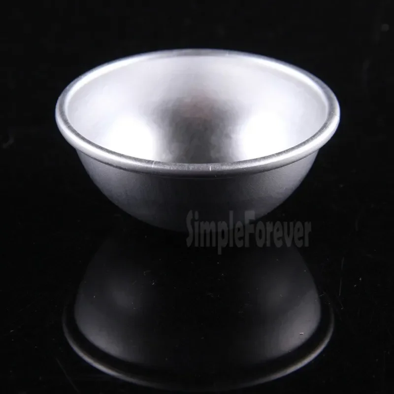 300pcs 3 Sizes S M L DIY Fashion 3D Aluminum Alloy Ball Sphere Bath Bomb Mold Cake Pan Tin Baking Pastry Mould