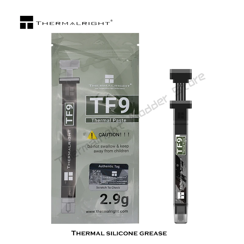 Thermalright TF9 Thermal Paste Grease 1.5g/2.9g 14W/m-k Heat Conduction With Scraper Easy To Paint Non-Conductive Material