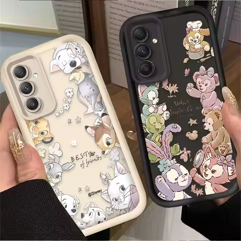 Cute Disney Marie Cat Case For Samsung Galaxy S25 S24 Ultra S23 S22 S21 Plus FE A56 A36 A26 A16 A06 A15 A25 A35 A55 5G Back Etui