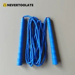 NEVERTOOLATE 20CM manico lungo 3 metri di lunghezza tra le maniglie corda per saltare con perline perline in PVC morbido trucchi di abilità per adulti persone alte