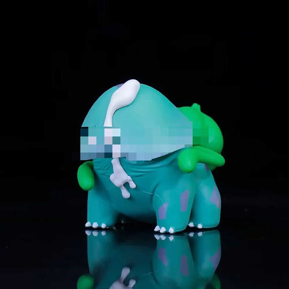 8CM Kawaii Pokemon Anime postać Psyduck Squirtle Bulbasaur PVC GK figurka kolekcjonerska dekoracja stołu prezent nowy