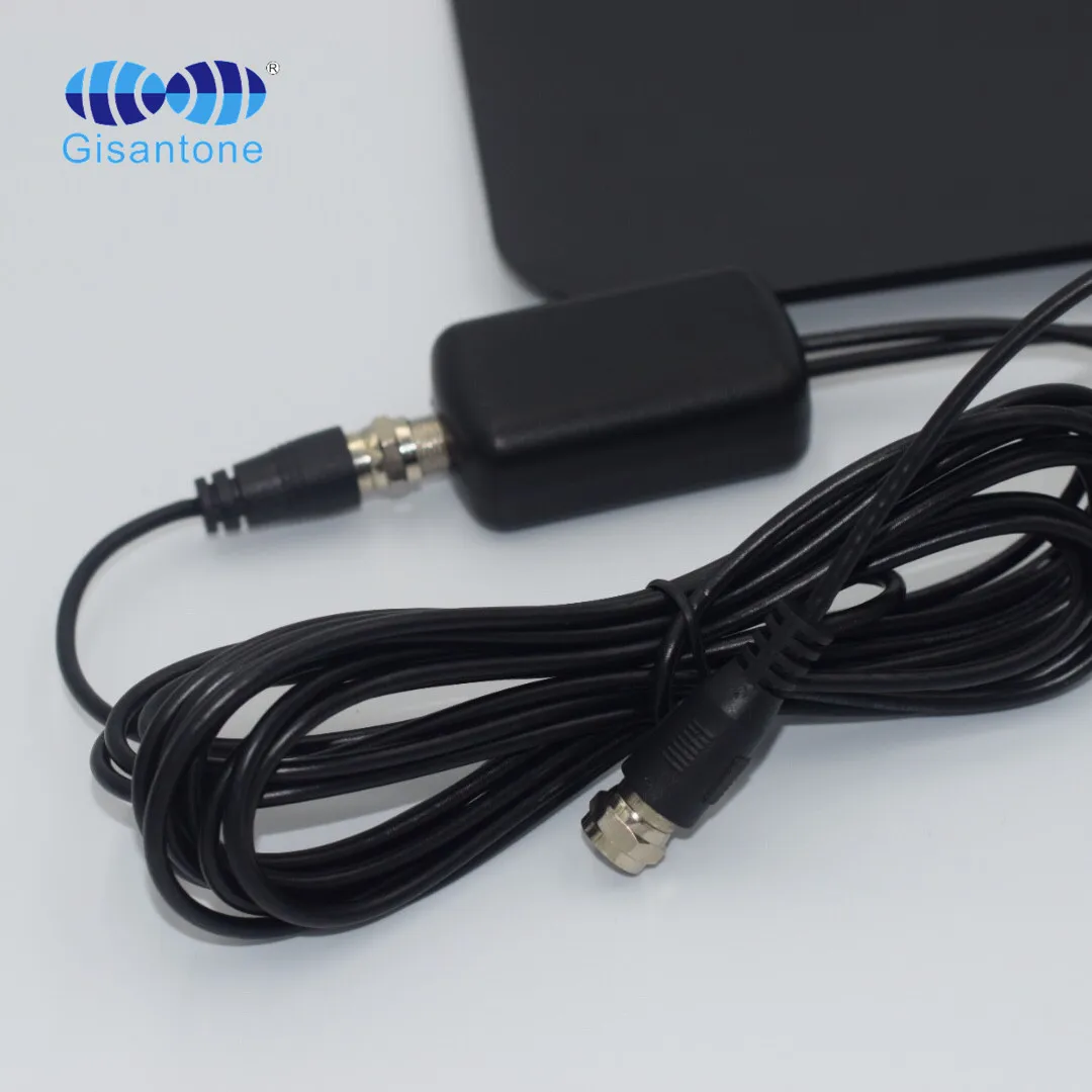 Factory price Digital indoor VHF 174-230/447-855Mhz TV antenna with RG174 cable