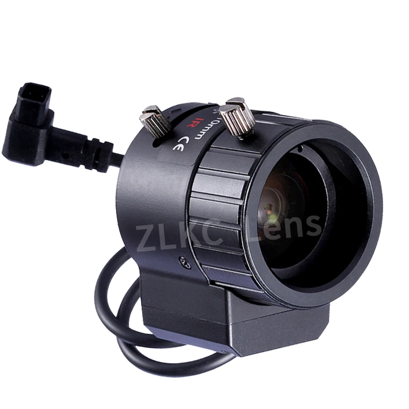 ZLKC 3.6-10mm Wide-angle Lens Varifocal F1.6 Auto Aperture 1/1.8'' with IR CS-Mount Camera Zoom for CCTV Monitoring Cameras